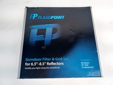 Flashpoint Barndoor Filter and Grid Set Contains Barndoors, 30 degree Grid, 4 co