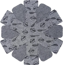 Felt Pot and Pan Protectors Set, 6 Pieces for Scratch-Free Stacking