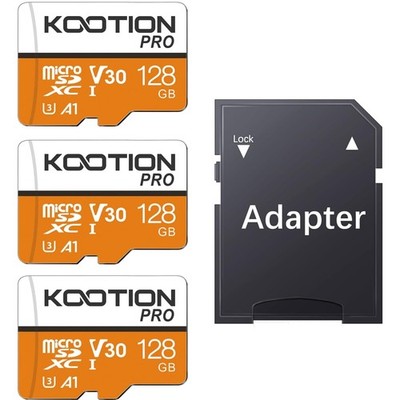 128GB Micro SD Card 3 Pack, UHS-I MicroSDXC Card for 4K Video Recording, U3, ...
