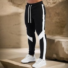 Mens Joggers Casual Pants Fitness Men Sportswear Tracksuit Bottoms Skinny Sweatp