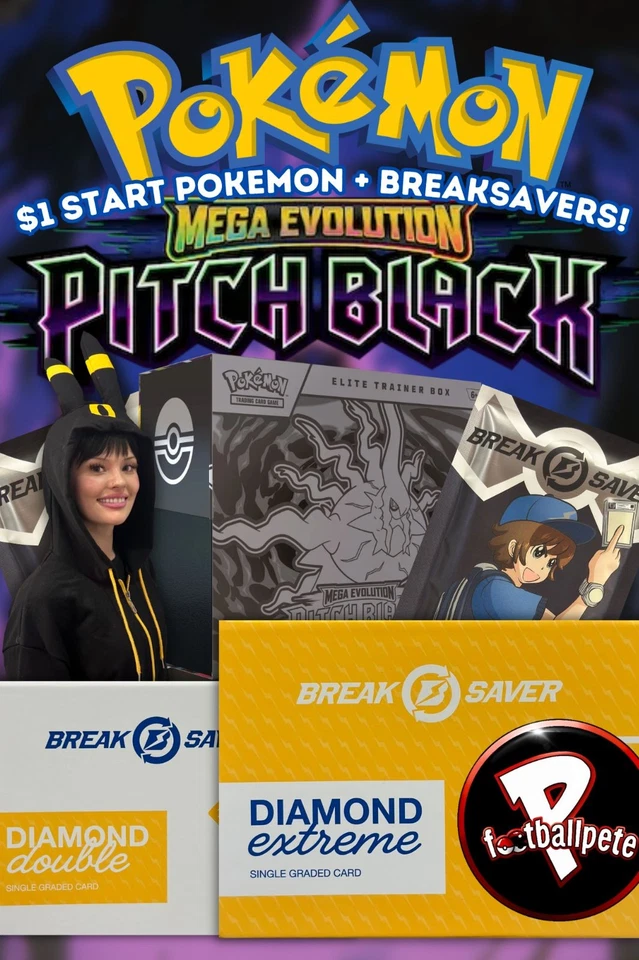 💥$1 START POKEMON + BREAKSAVERS!💥W/PFOOTBALL