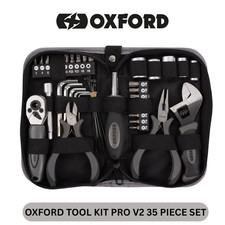 Oxford Motorcycle Tool Kit Pro V2 35 Piece Set Bundle Kit Black Grey OX770V2