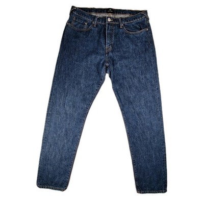 Paul Smith Tapered Fit Jeans Herren W32 L30 Blau Denim Straight Taper Leg Freizeit