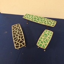 3 kleine Blumentischchen 70iger Jahre