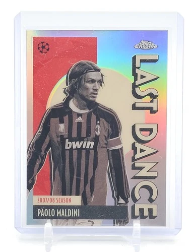 PAOLO MALDINI 2026 TOPPS CHROME UCL LAST DANCE REFRACTOR #LD-11 AC MILAN Q2023