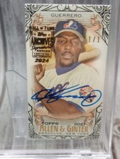 Topps Vladimir Guerrero Baseball Autographed Sports Trading Topps Vladimir Guerrero Baseball Autographed Sports Trading