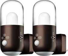 2-Pack RGB LED Night Light – Motion & Dusk-to-Dawn Sensor, 3 Temps, Dimmable