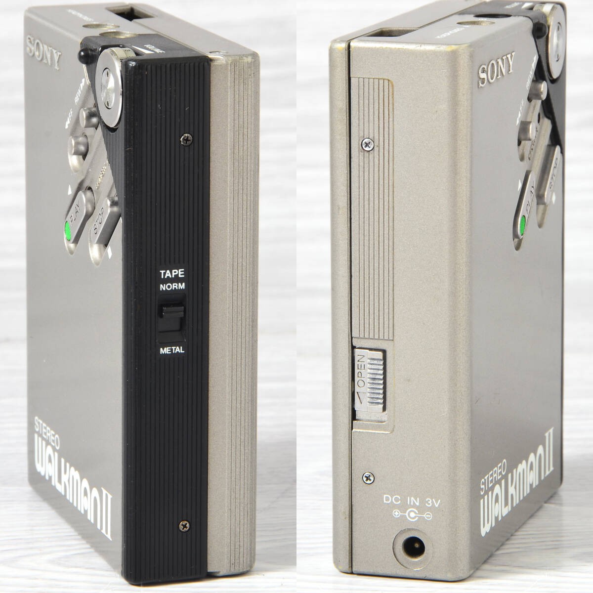 ジャンク　SONY カセットウォークマン WM-2 シルバー SONY WM-2 WM-II WALKMAN Portable Cassette Player Silver Working
