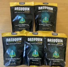 Dasuquin MSM Joint Health Soft Chews Lot Of 5 Bags-Small to Medium Dogs 84ct ea.