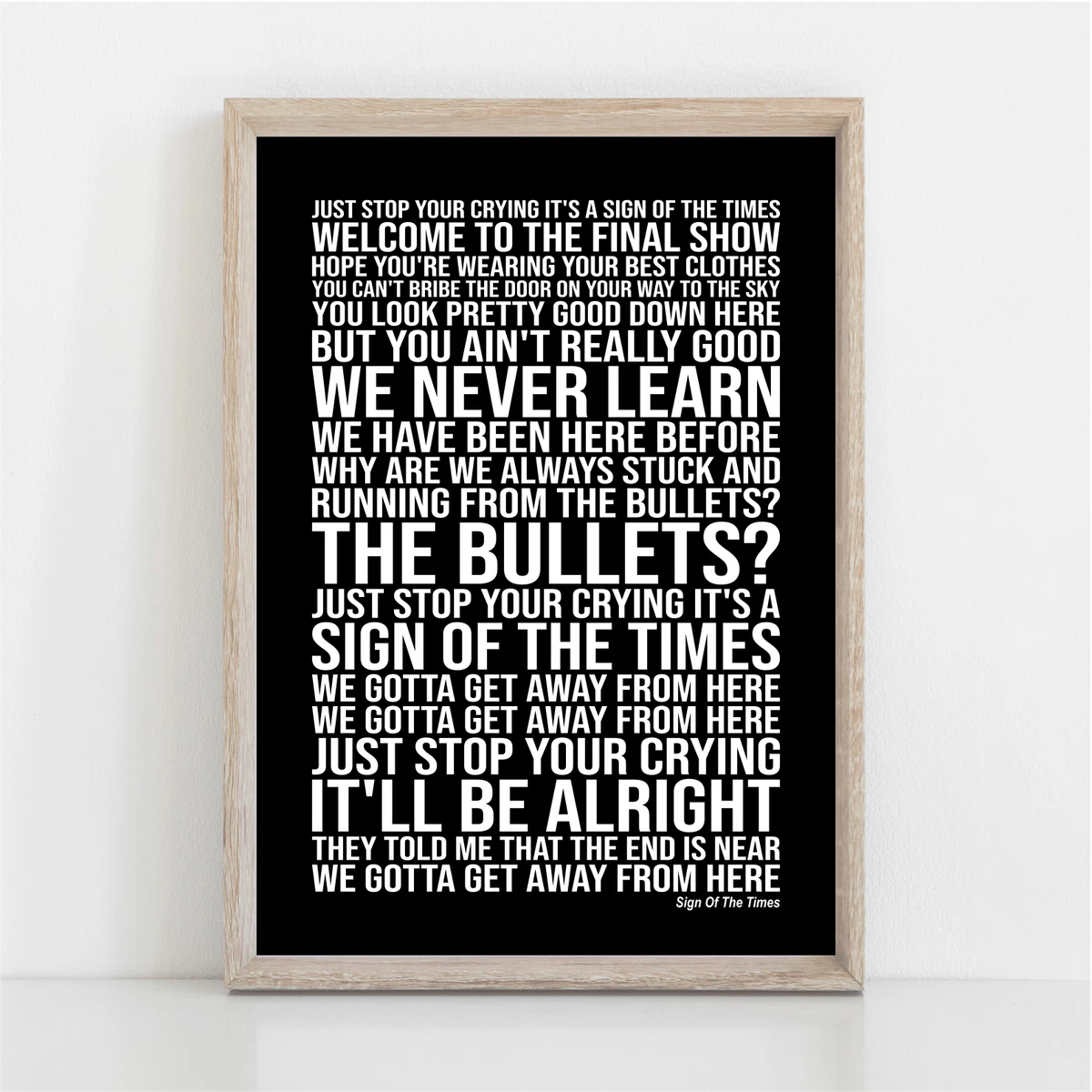 Sign of the Times by Harry Styles Vintage Song Lyrics on Parchment Ornament  by Design Turnpike - Instaprints