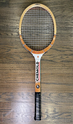 Vintage Rod Laver Chemold Professional Wooden Tennis Racquet - Set