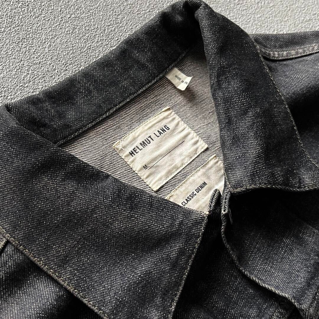 HELMUT LANG Classic Denim Blouson Jacket men Size 46 Sumi HELMUT LANG Classic Denim Blouson Jacket men Size 46 Sumi