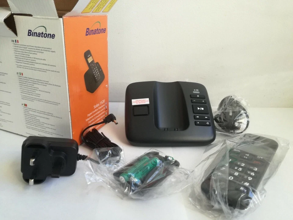 NUEVO Binatone Solas 1520 Teléfono inalámbrico digital único con enchufe... - Imagen 3 de 4