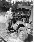ORIGINAL VINTAGE PHOTO:  Military Man Male Jeep Occupied Japan 40's 40s WW2 WWII