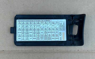 2003-2007 Honda Accord Sedan 4dr Interior Fuse Box Panel Cover Diagram Trim  OEM