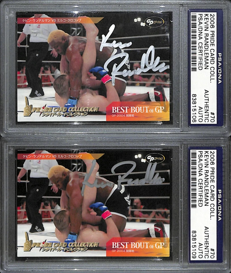 Kevin Randleman Signed 2006 Pride FC Rookie Card 70 PSA/DNA COA RC UFC Autograph - Image 3 of 4