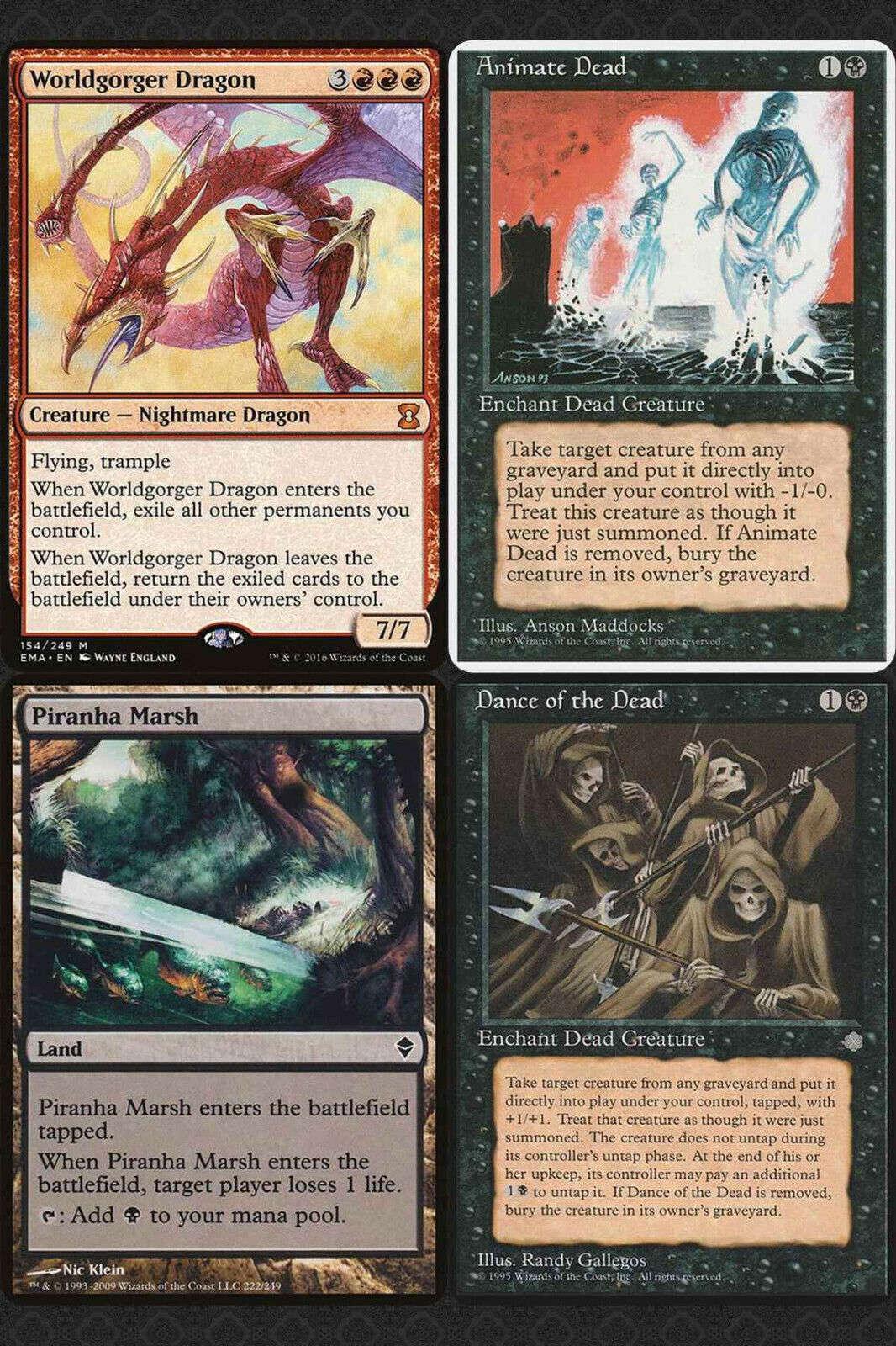 Combo Necromancy +Worldgorger Dragon + Magic: the Gathering MTG