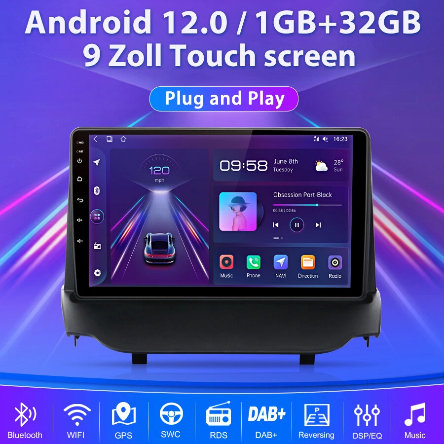 9" Für Ford Ecosport 2013-2017 Autoradio Android 14 GPS Navi BT WIFI DAB+ 32GB - Bild 2 von 4