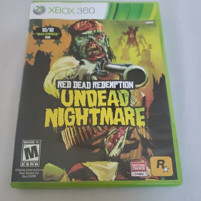Red Dead Redemption: Undead Nightmare (Microsoft Xbox 360, 2010) Complete