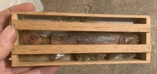 Vintage Rainbow  Trout Candy wood crate fishing rare Unique