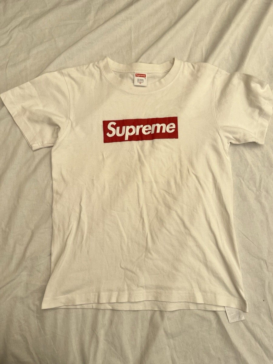 White supreme box logo t shirt | eBay UK