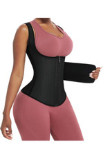 Waist Trainer for Women Latex Waist Trimmer for Lower Belly Fat Back Support Hig