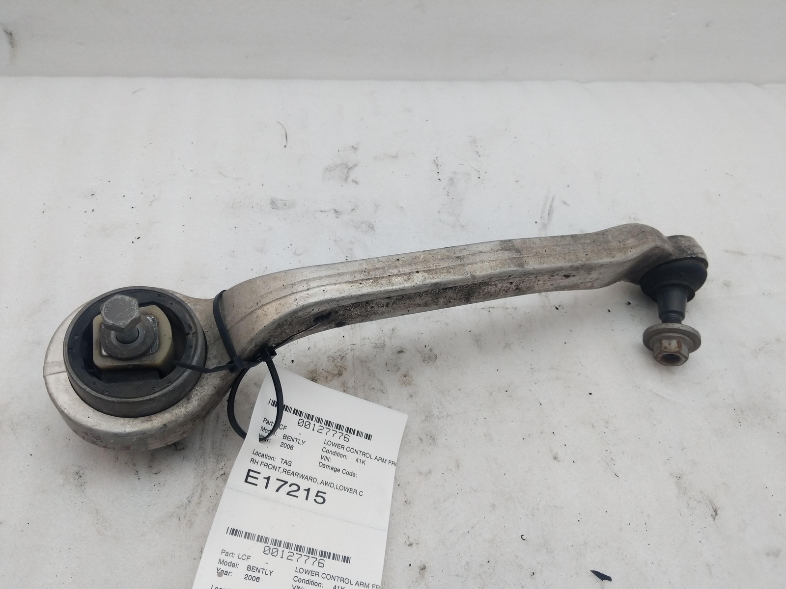 2006 BENTLEY Suspension Control Arm Front Right Lower Rear P/N 4E0407696