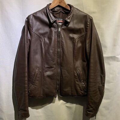 70S Brooks Leather Riders Jacket Made In Usa C Zip Brown 70S Brooks Leather Riders Jacket Made In Usa C Zip Brown