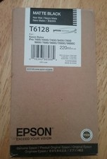 05-2011 NEW GENUINE EPSON T6128 MATTE BLACK INK 220ml STYLUS 7800 7880 9800 9880