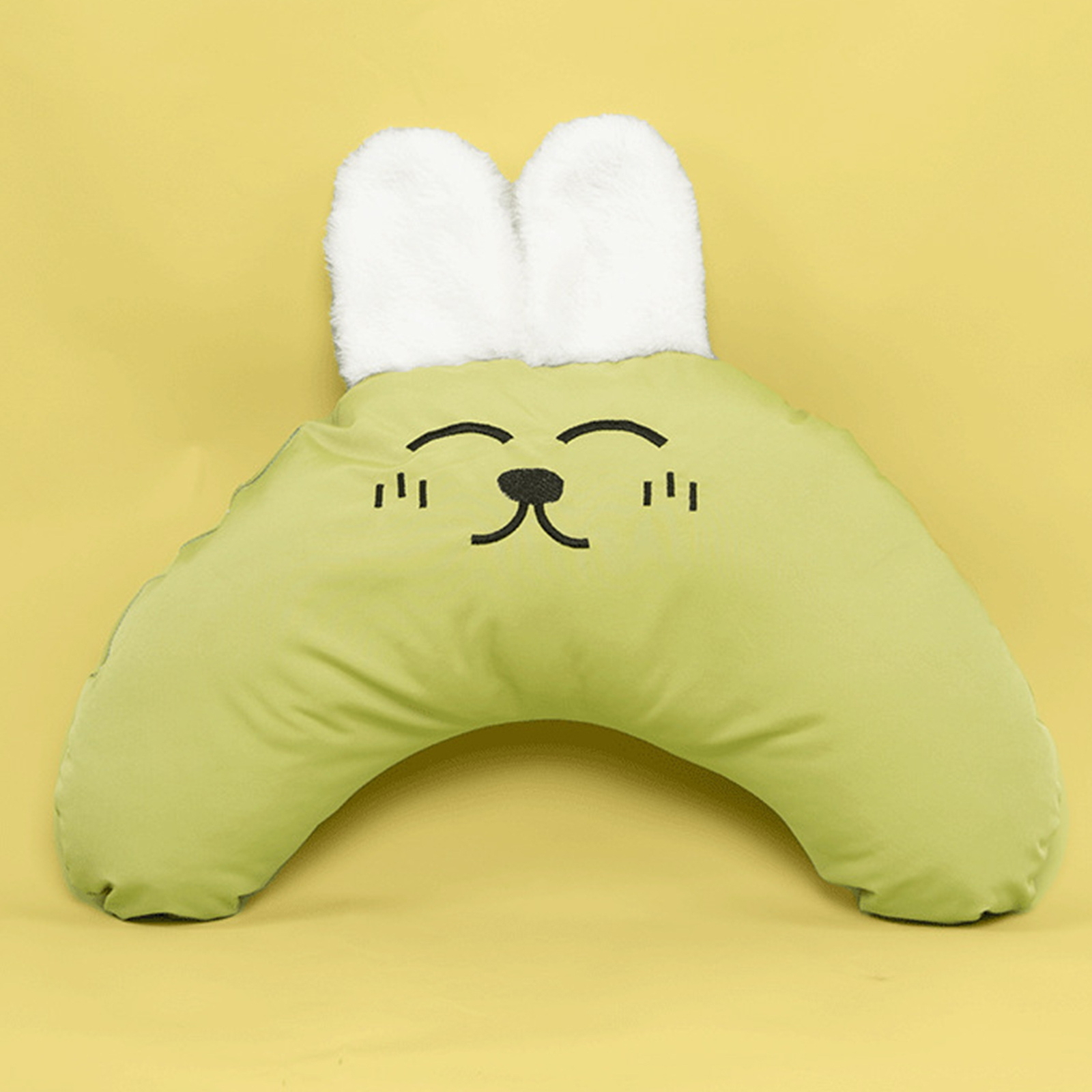 Cat Sleeping Cushion Crescentshaped Pet Comfortable with Bunny Ears