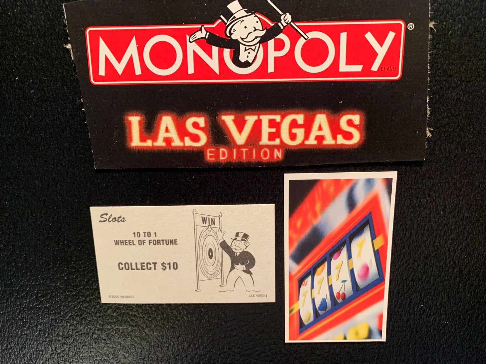 Monopoly LAS VEGAS 10 To 1 Wheel Of Fortune  SLOTS CARD Game Replacement 2003