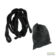 Kinetic Energy Truck Tow Recovery Rope Snatch Strap 1" x 31.5' 33500 LBS Black