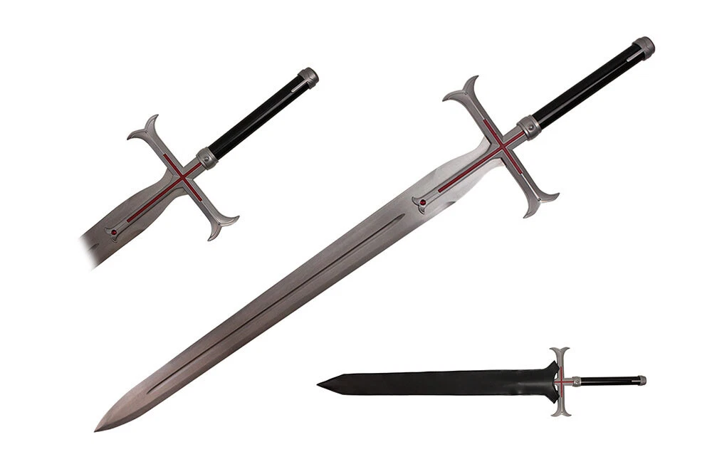 42" Anime Knight of Blood Liberator Sword and Leather Sheath Brand New |  eBay
