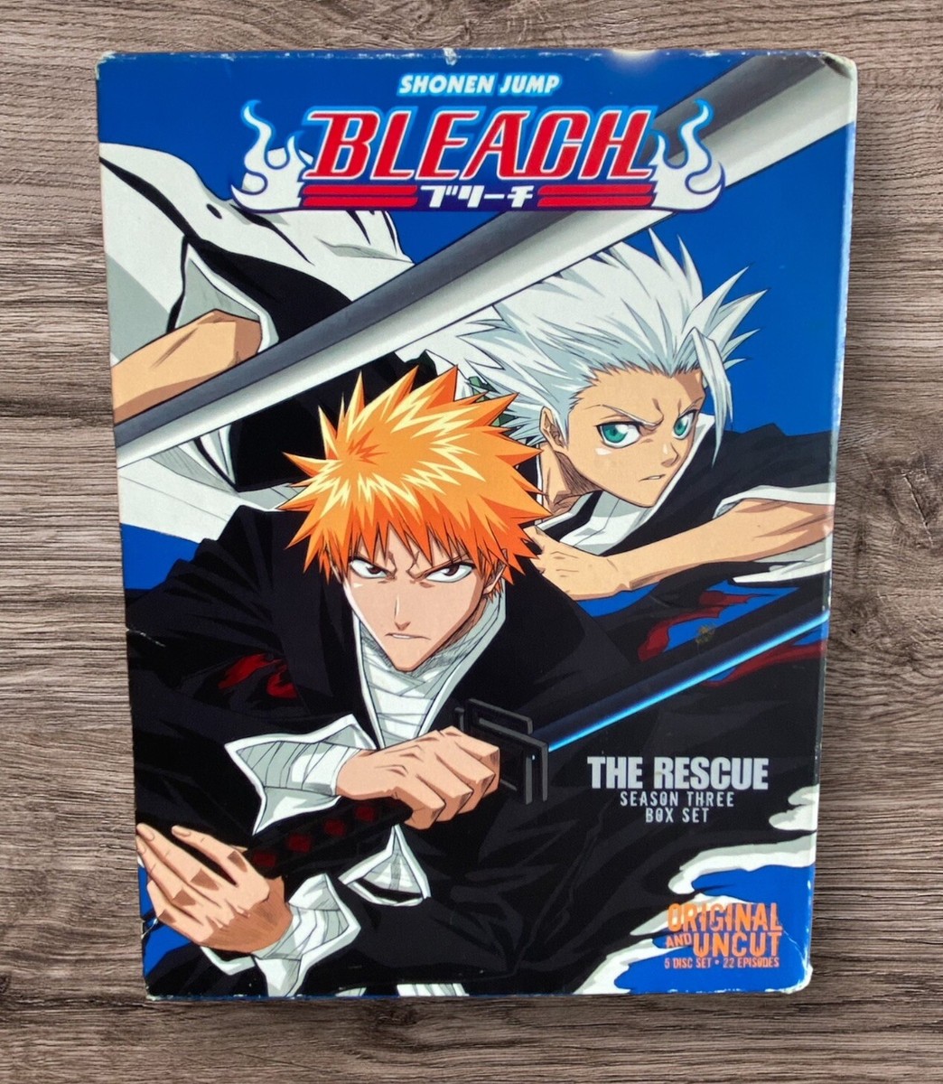 Bleach Uncut - Box Set 3 (DVD, 2009, 5-Disc Set) Anime Manga