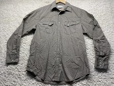 Wrancher Wrangler Pearl Snap Long sleeve Button Up Shirt L MTW1306 Cowboy West