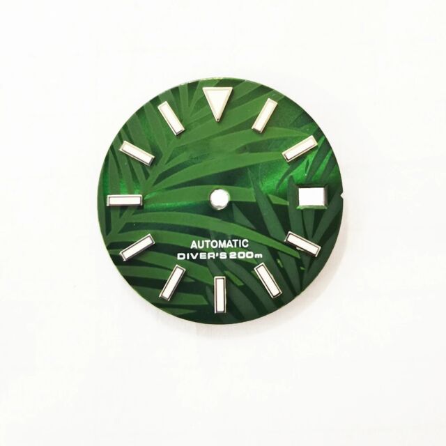 28.5MM Green Luminous Watch Dial Face For Seiko NH35/4R36 White/GOLD/Black/Blue