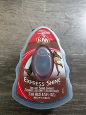 Kiwi Express Shine Sponge, Brown, 0.23 fl oz. New