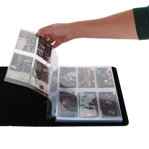 25 BCW 6 Pockets Pages for Tall Trading Sport Cards For 3 Rings Binder PVC Free