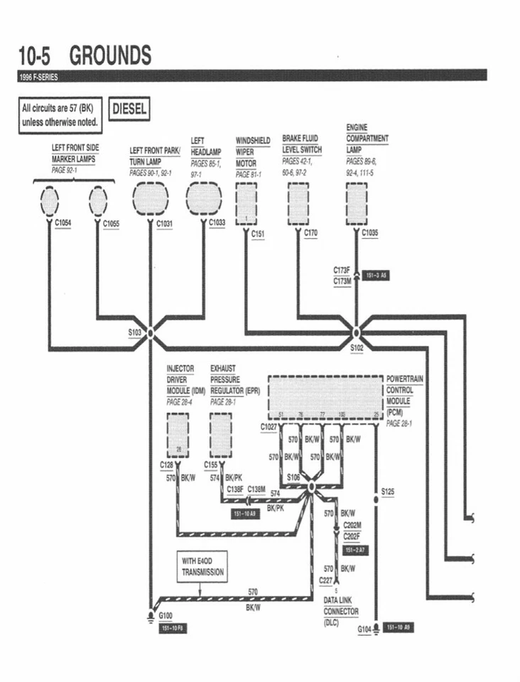 Ford F150 F450 1996 aspiradora eléctrica manual de solución de problemas Foto 4 de 4