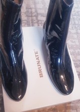 BRUNATE  DAMEN STIEFELLETTE LAMMFELL GR.36 SCHWARZ NEU NP.259,90 €