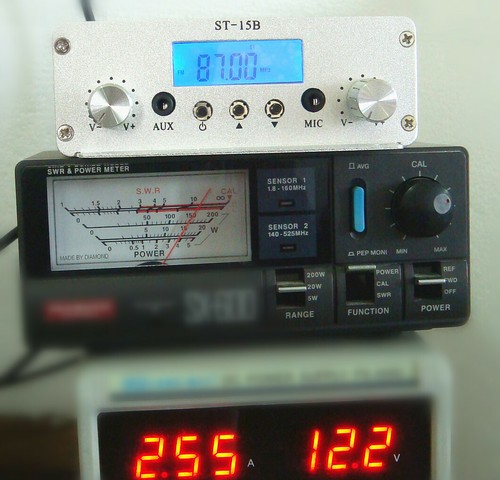 15W stereo PLL FM transmitter broadcast Wireless audio broadcasting ChristmasI - Picture 1 of 14