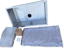 Undermount Single Bowl Sink 304 Stainless Steel, 32" x 19" x 10"