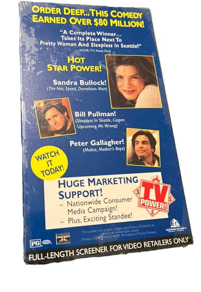 While You Were Sleeping (VHS) Promo Demo Screener Factory Sealed - Image 2 of 4