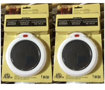 2 PACK ASHLAND Large 3.5'' Scented Candle Warmers Safely Releases Scents no Flame