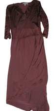 Robert Rodriguez 3/4 Sleeve Wine Cupro Blend Short Fitted Dress  Size S