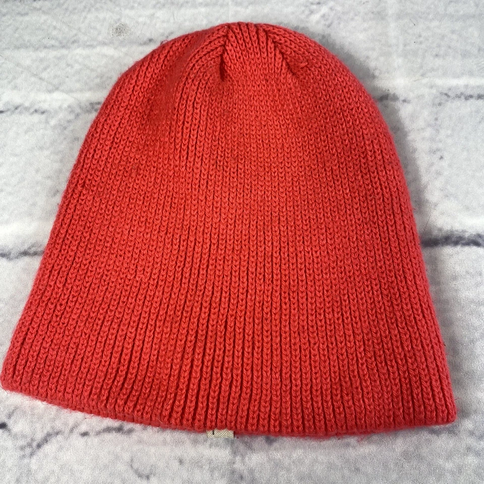 Gorro holgado con puños tejido acanalado acrílico grueso Coal The Frena rojo jaspeado Foto 3 de 4