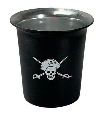 Vintage Captain Morgan Cannon Blast Aluminum Shot Glass