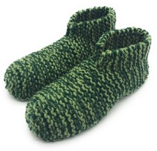 Cozy Hand Knit Double Yarn House Slippers   U...