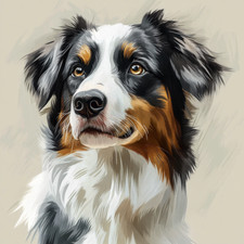 Australian Shepherd Wall Decal Sticker 18X18cm Large