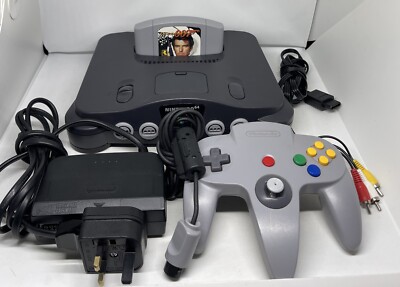 Nintendo 64 N64 Console Controller Bundle With Goldeneye 007